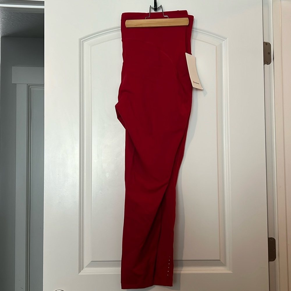 Brand New Lululemon Red Athletic Leggings